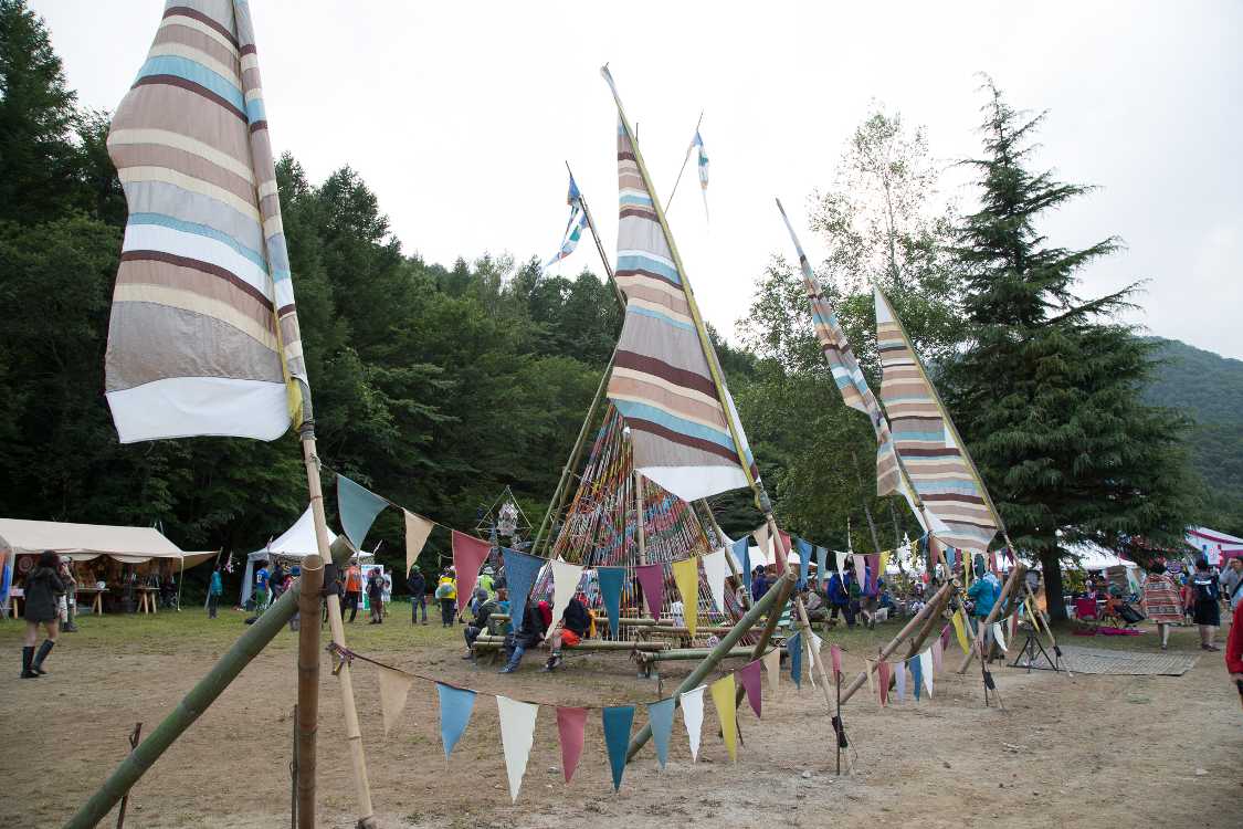 ストーンドサークルの手前側。