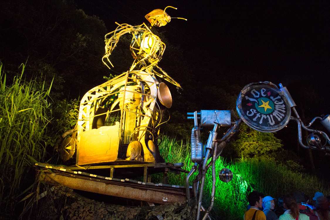 上半身は人型だが触覚のようなものがある。