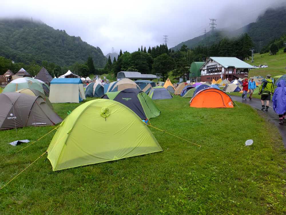 ピラミッドガーデンのキャンプサイトは平坦だ。