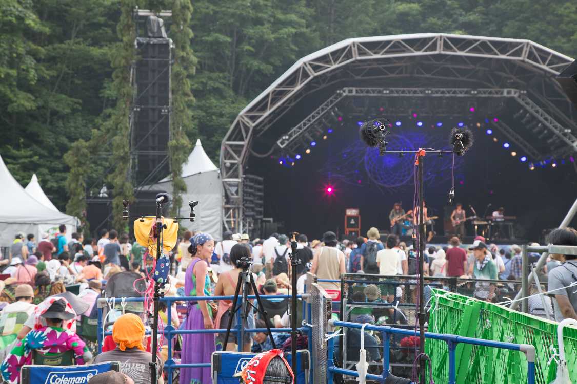 ジャムバンド録音用のマイク。