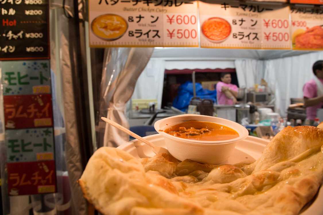 ナンカレーを食べました。