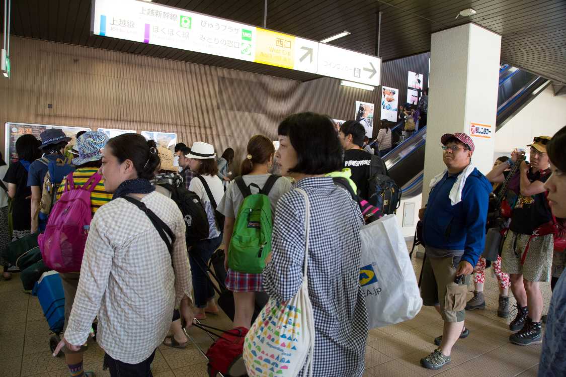 越後湯沢駅へ。