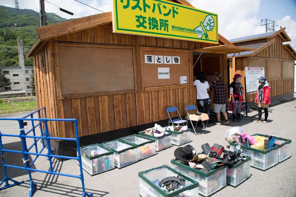 月曜はリストバンド交換所がインフォメーションになる。