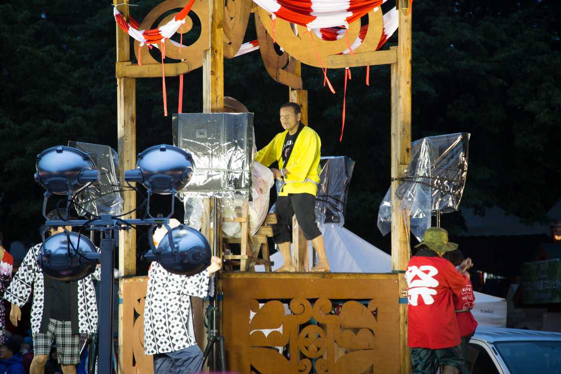 太鼓を叩いているのは金六イレブンの人だという。