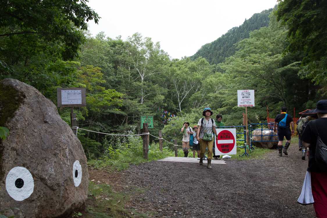 ボードウォークの終点。一方通行なので入れない。