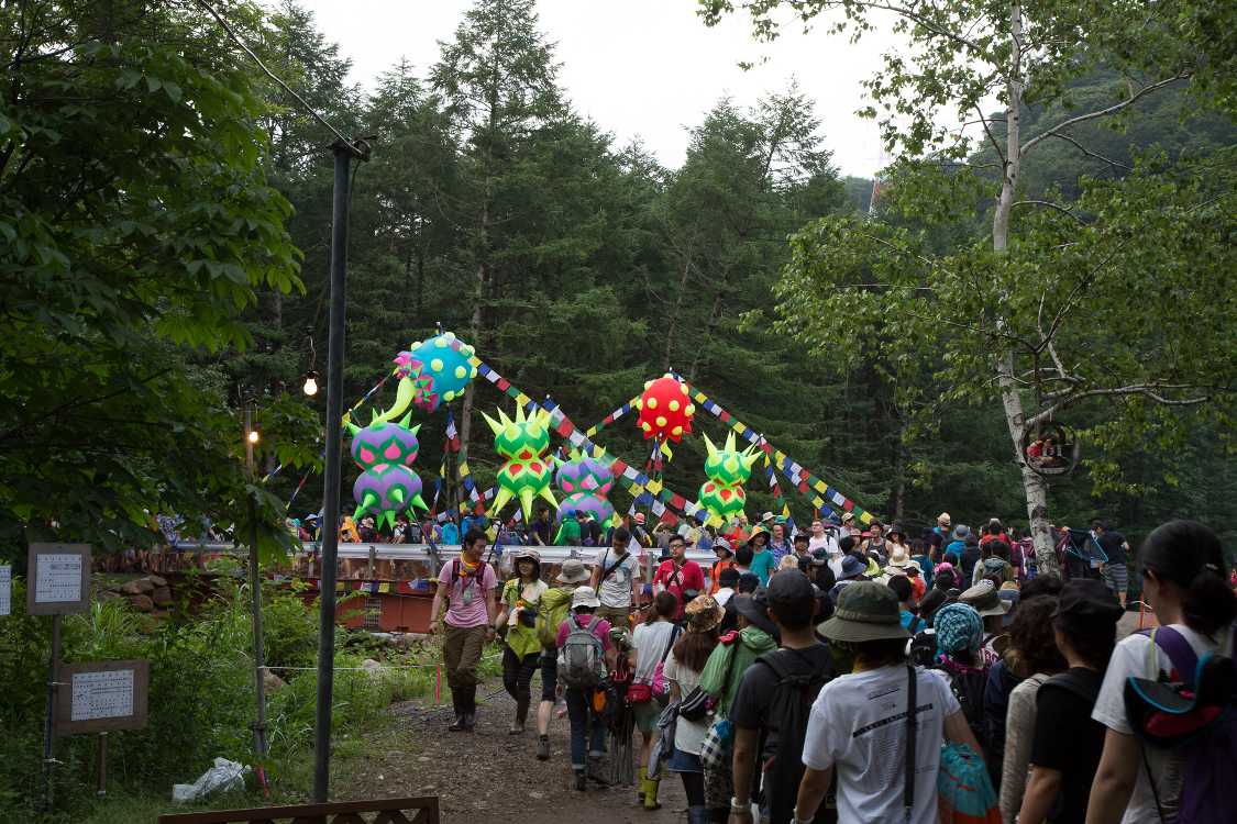 ホワイトステージ導線のホワイトステージ近く。