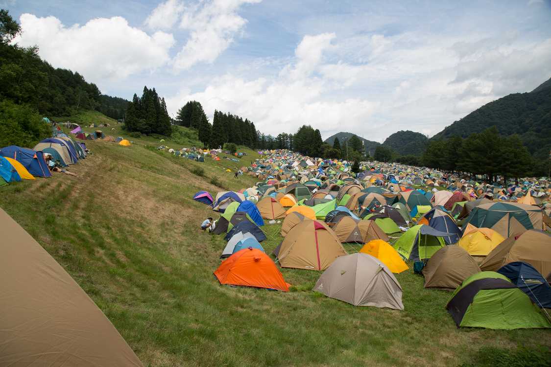 Cサイトの山側。