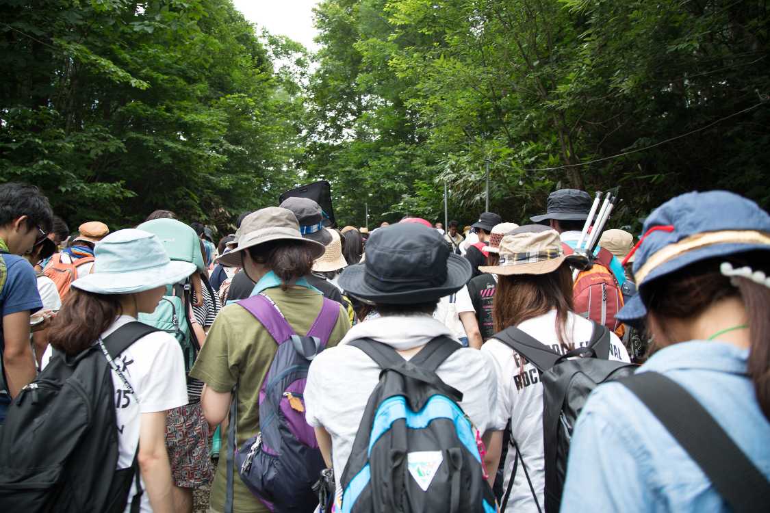 フィールドオブヘブンの公演後は渋滞することが多い。