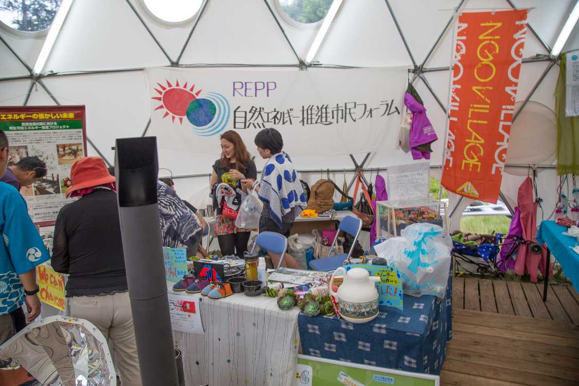 NGOドームの中の団体。