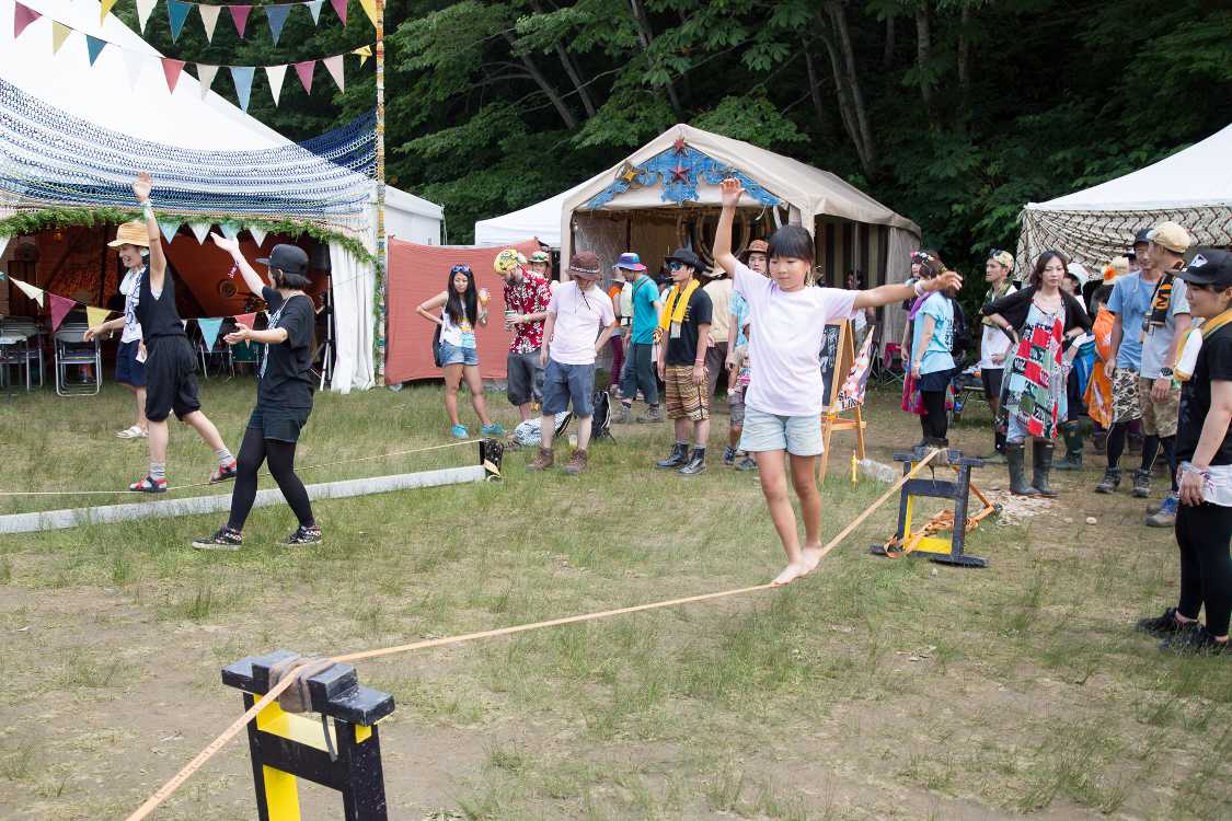 スラックラインが2台。