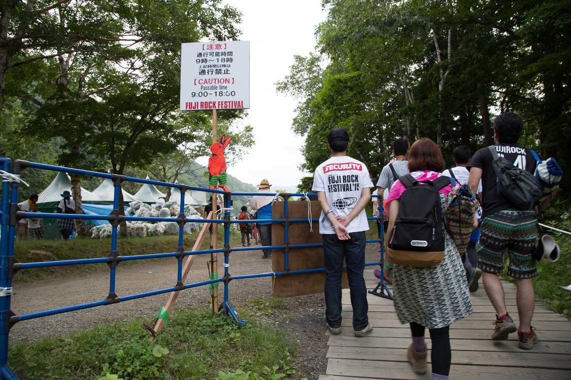 ボードウォーク出口。