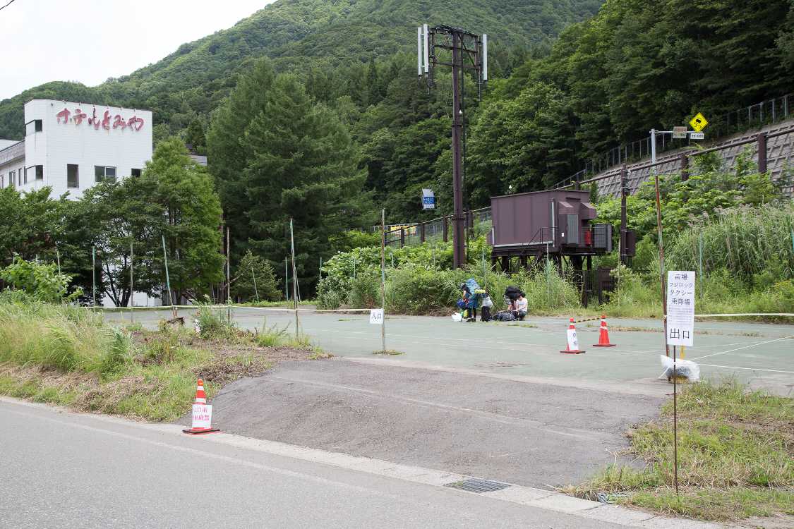 今年のフジロックの変更点その1、場外にタクシー乗り場新設。