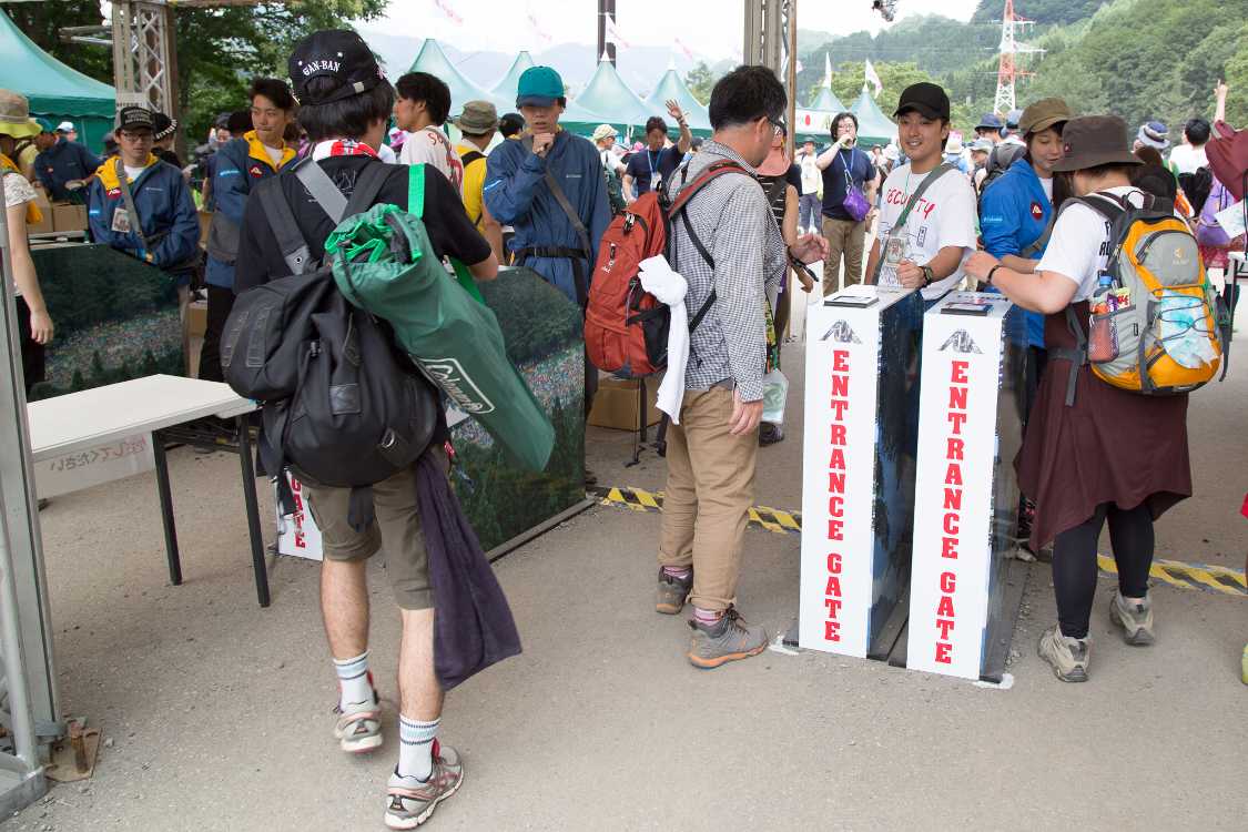 読み取り機もフジロック仕様です。