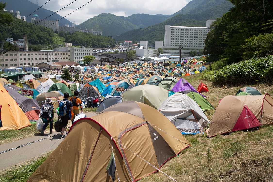 レディースサイトの最も奥地から。奥地といっても他のサイトよりはるかにインフォメーションに近い。