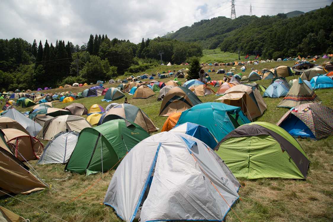 Cサイト方面。標高は高め。