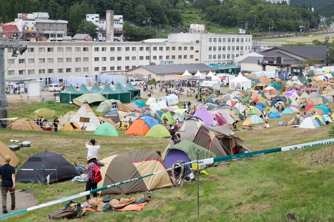 木曜日の午後2時40分ごろ。レディースサイト方面。余裕があります。