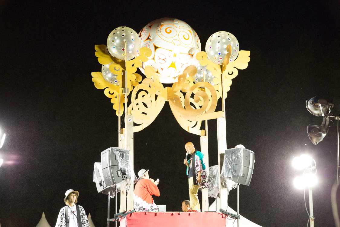 2013年以来変わらない櫓の装飾。2012年まではもっとシンプルでした。