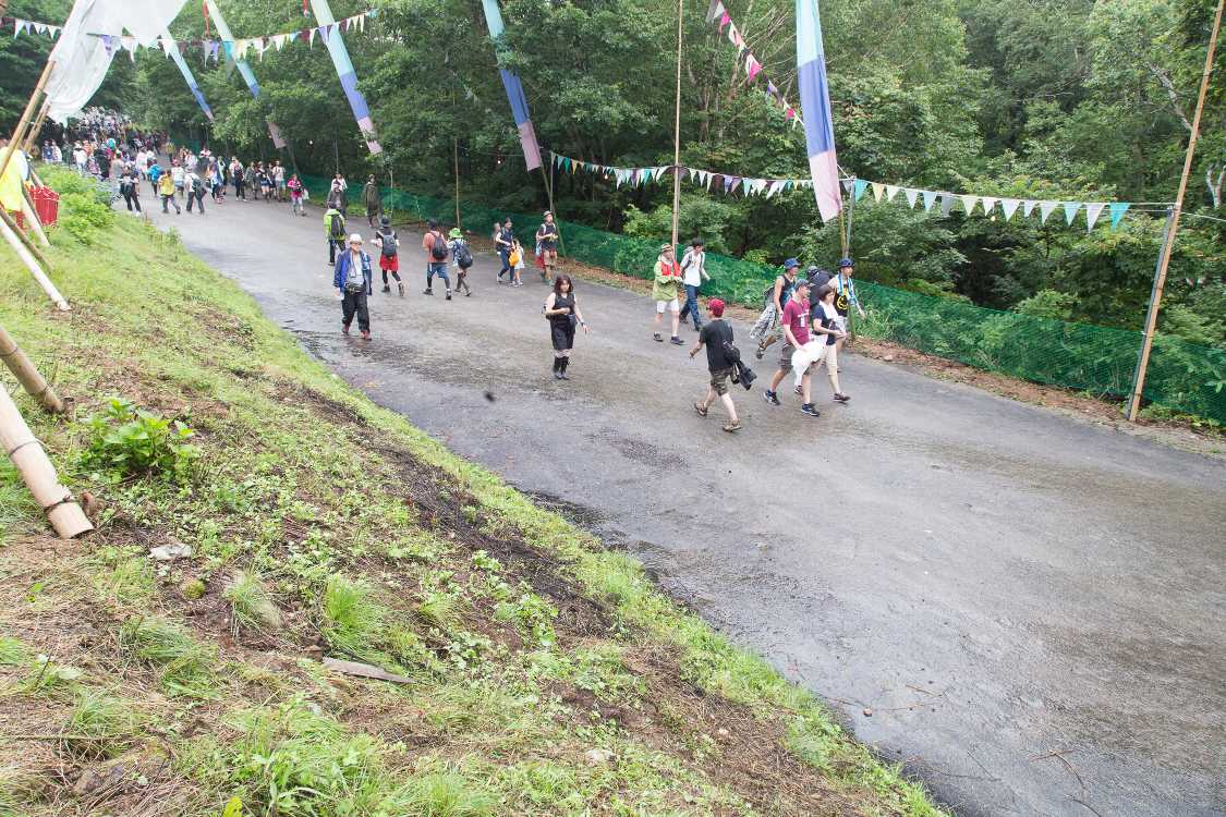 キッズランドの上から。