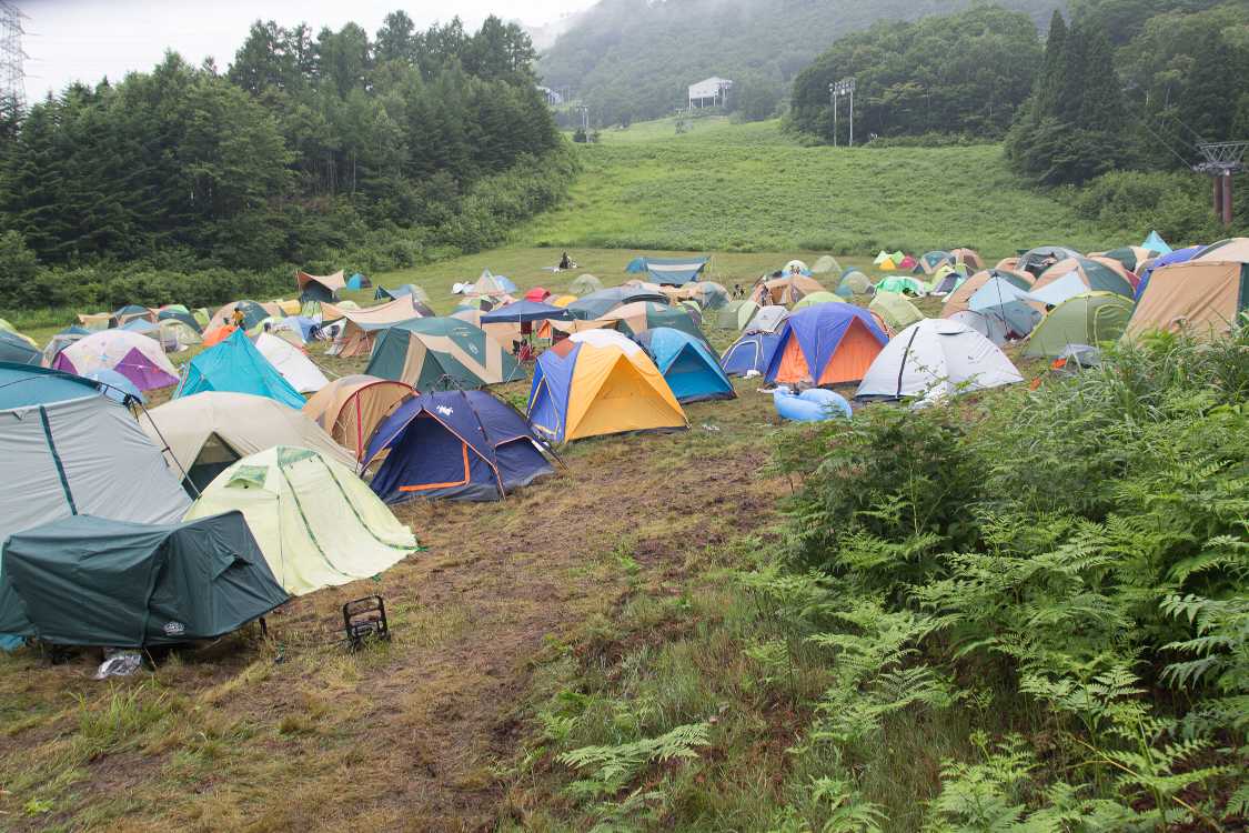 相当数のテントがあるので常連もいるはずです。