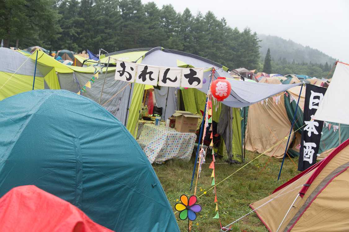 常連とみられるテント。