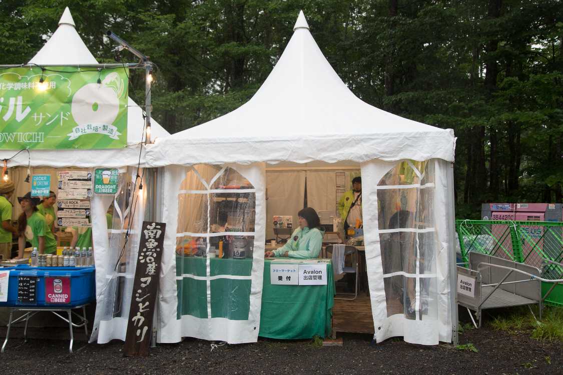 アバロンフィールドの出店管理。