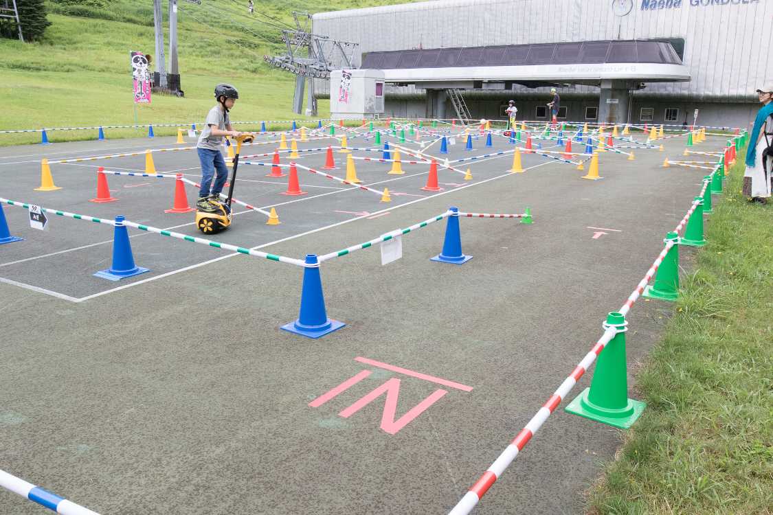 コースは広め。