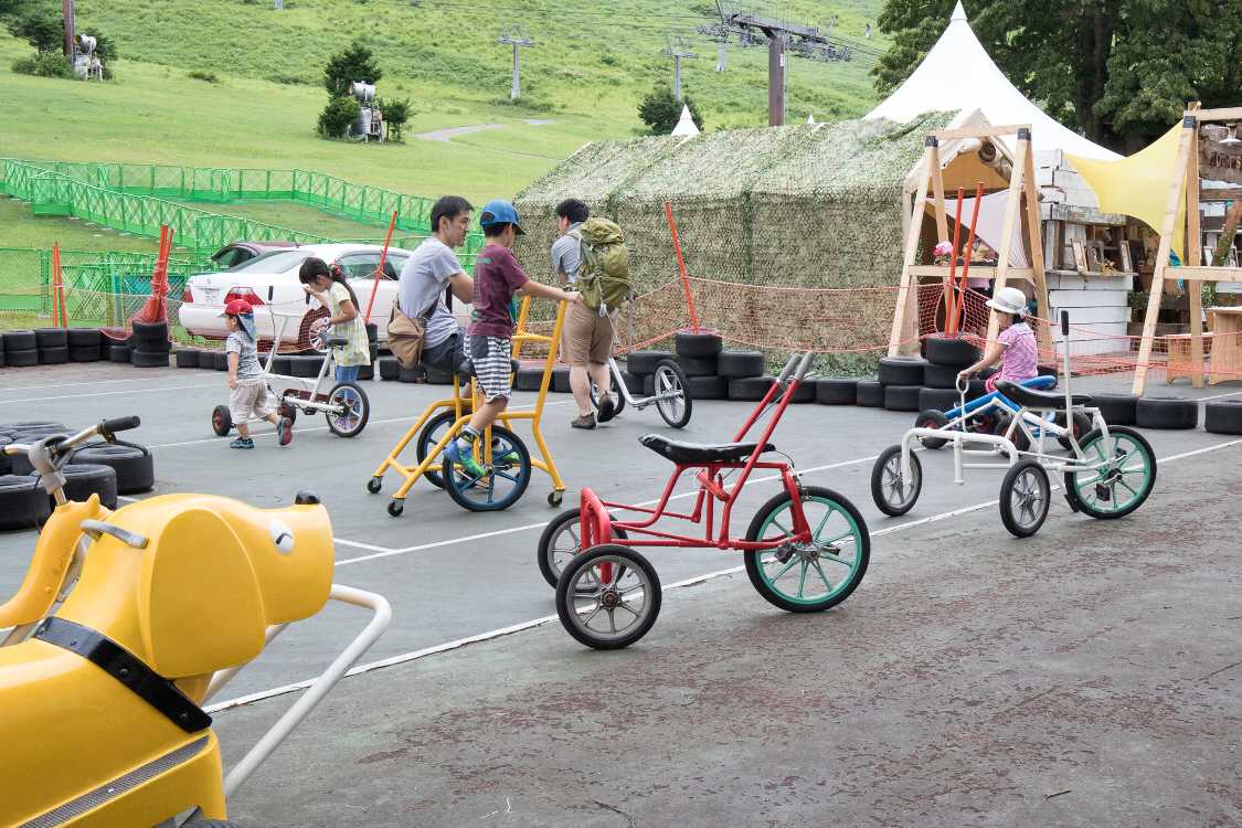 ユニークな自転車が多数。