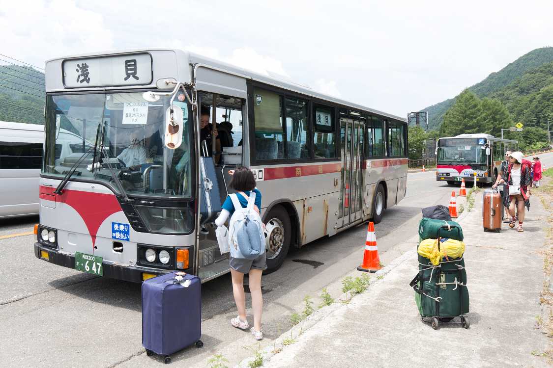 フジロック会場近くに到着。