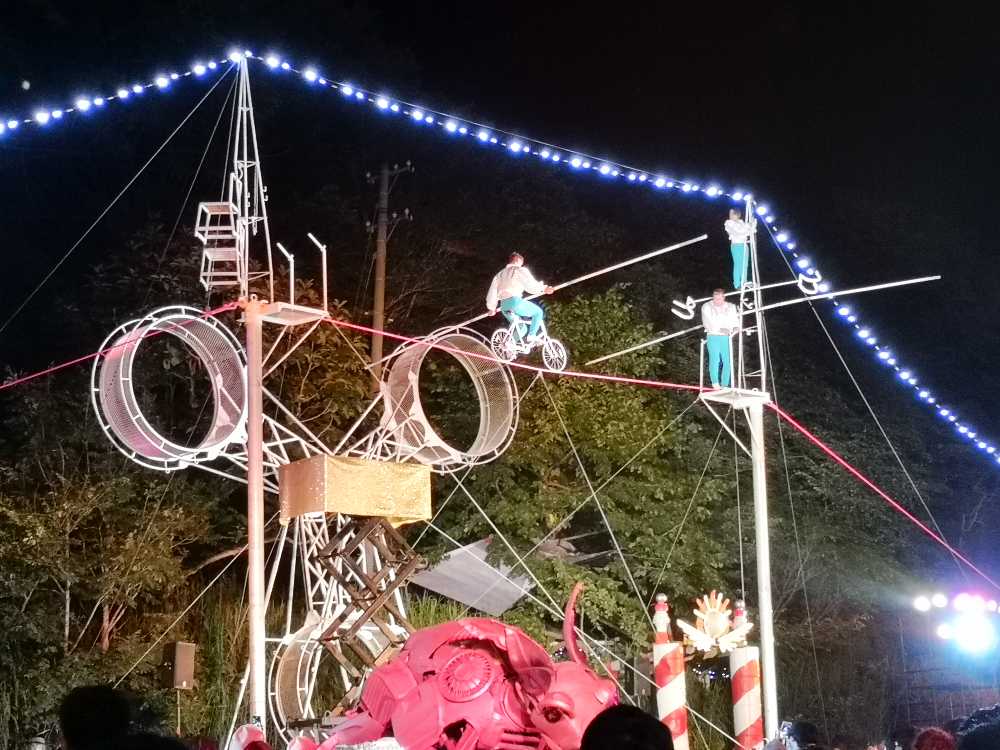 サーカスの途中でした。