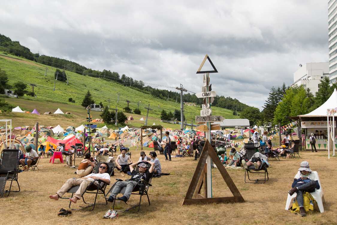 ピラミッドガーデンの風景。