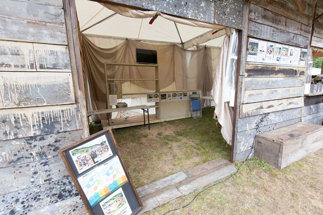 ヨガの受付所。