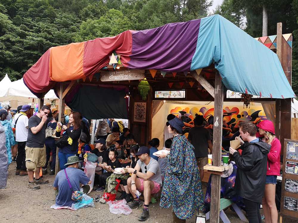 ライブペインティング。