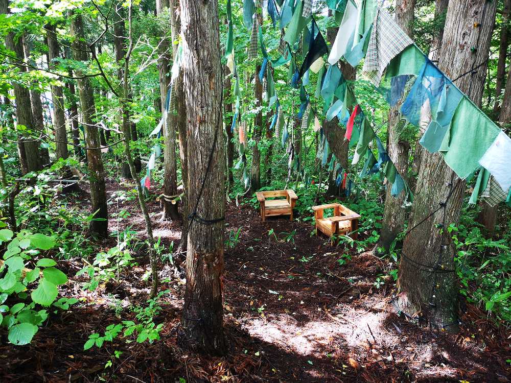 休憩用のいすがありました。