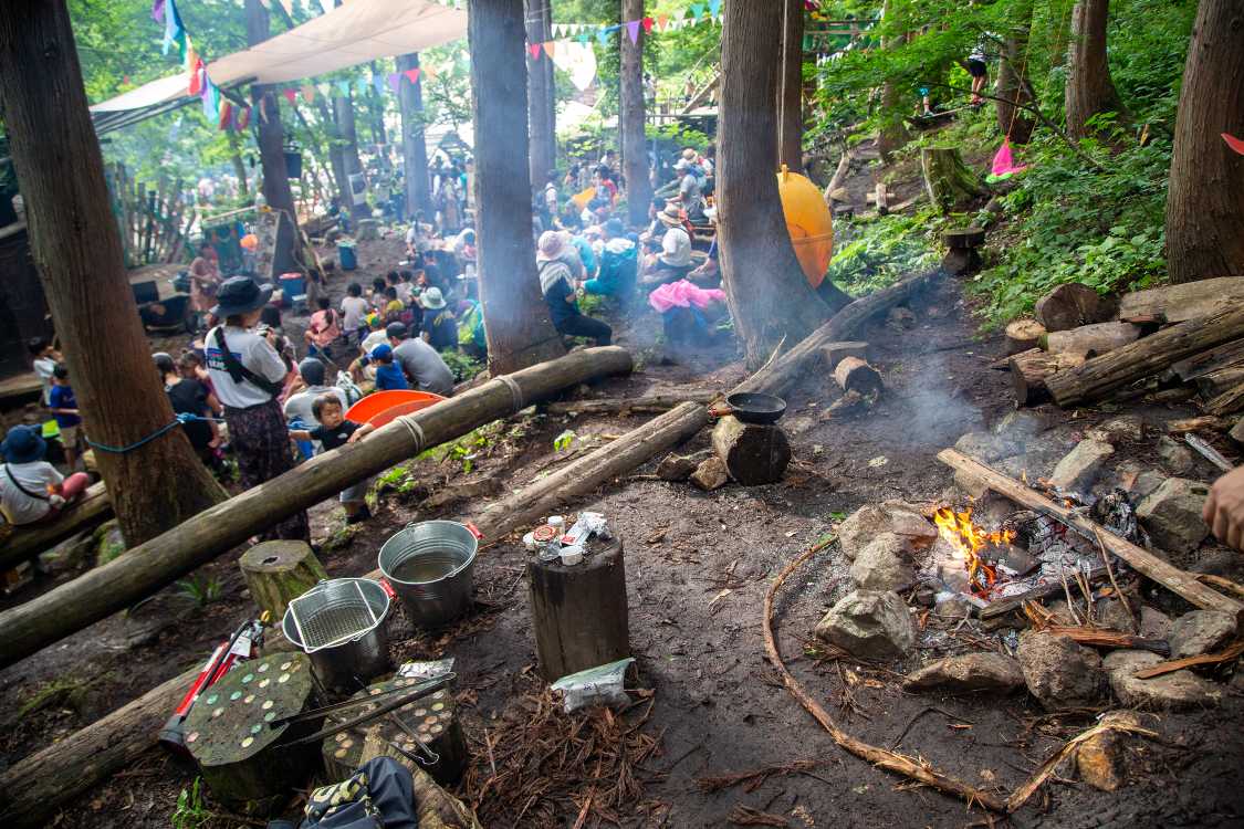 たき火もあります。