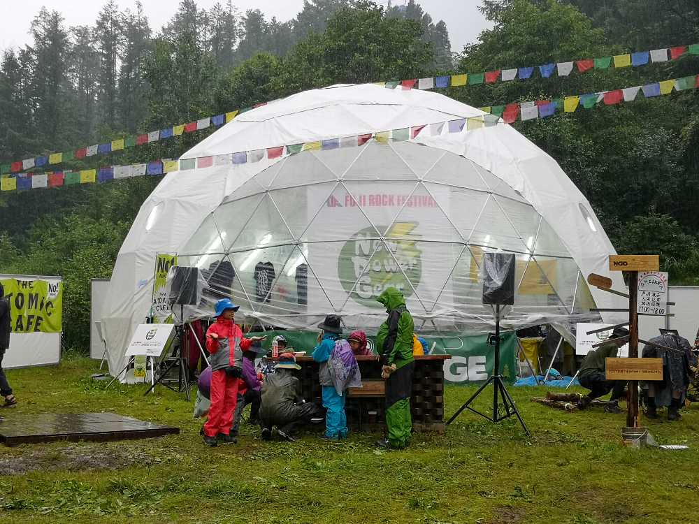 NGOドーム。定期的にトークをしていますが聞く人はわずかです。