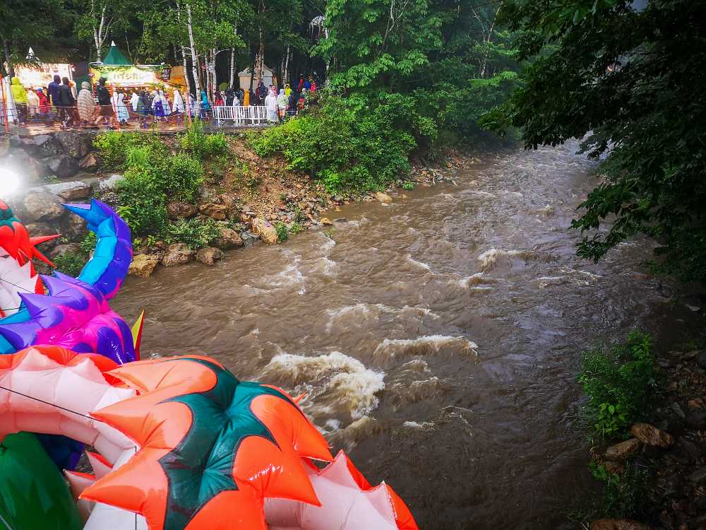 浅貝川。土曜の午後。