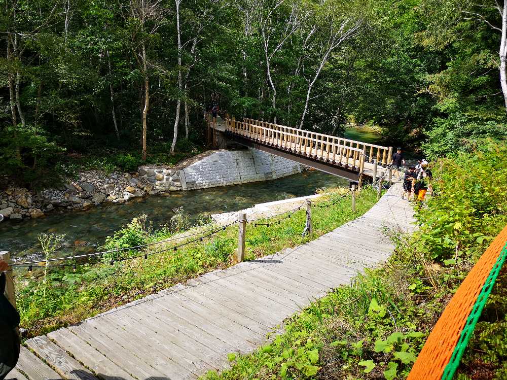 導線から見えるみどり橋。