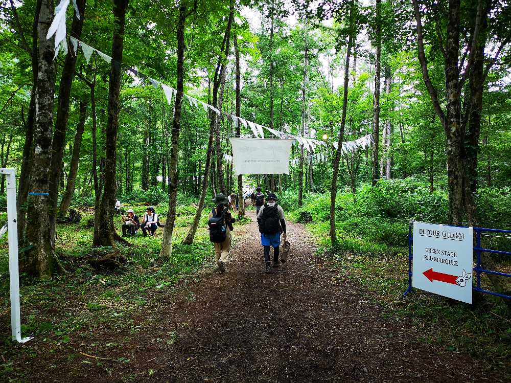 グリーンステージへの迂回路。