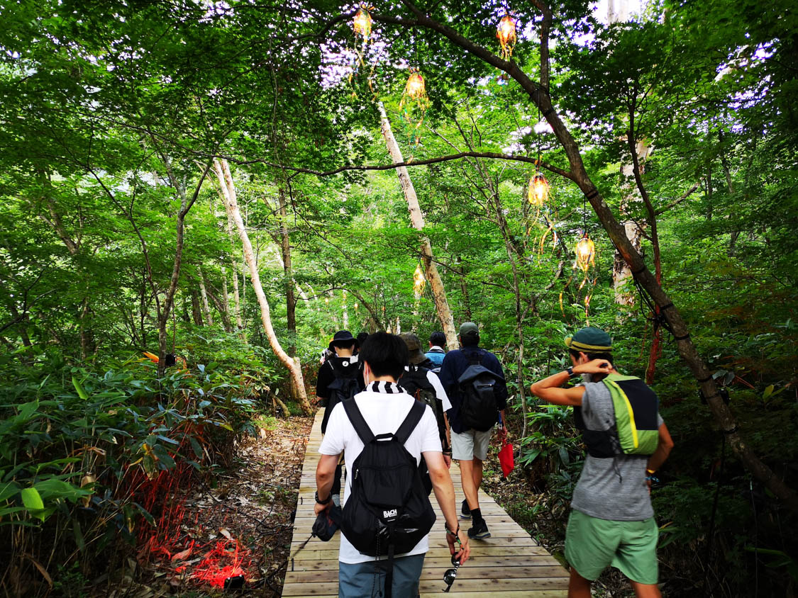 ボードウォークの外側も草刈りされています。