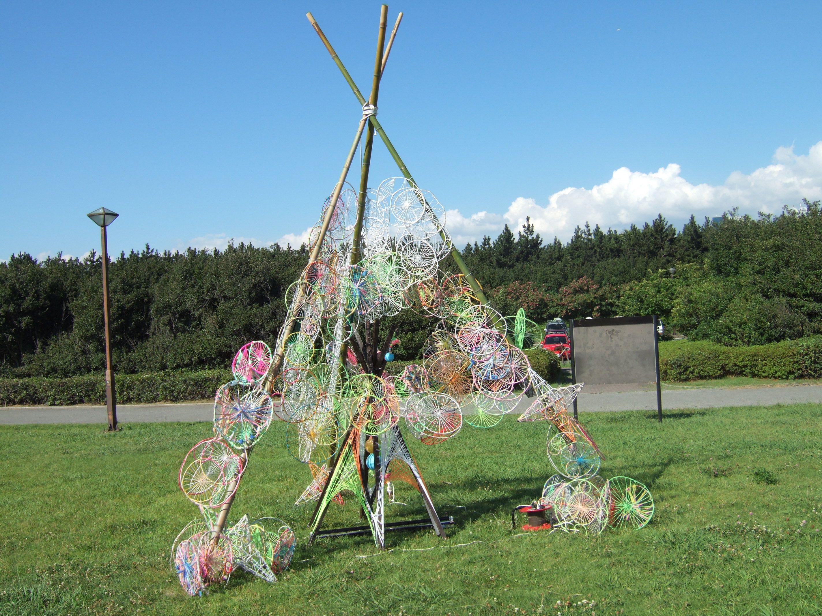 ビーチステージへの導線入り口にも使われるオブジェ。