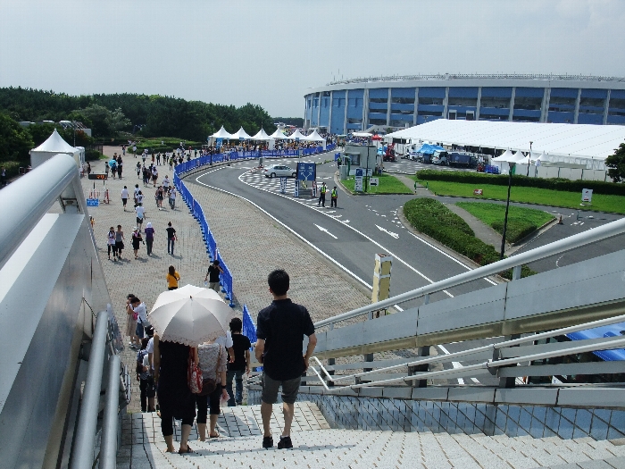 歩道橋からの光景その2。
