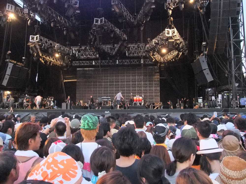 スティーヴィー・ワンダー開演前。