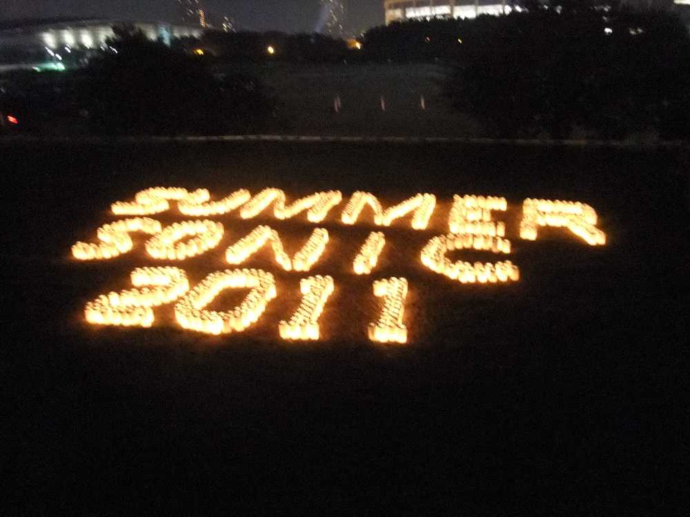 シーサイドビレッジのキャンドル。ローソクはカメヤマローソク。