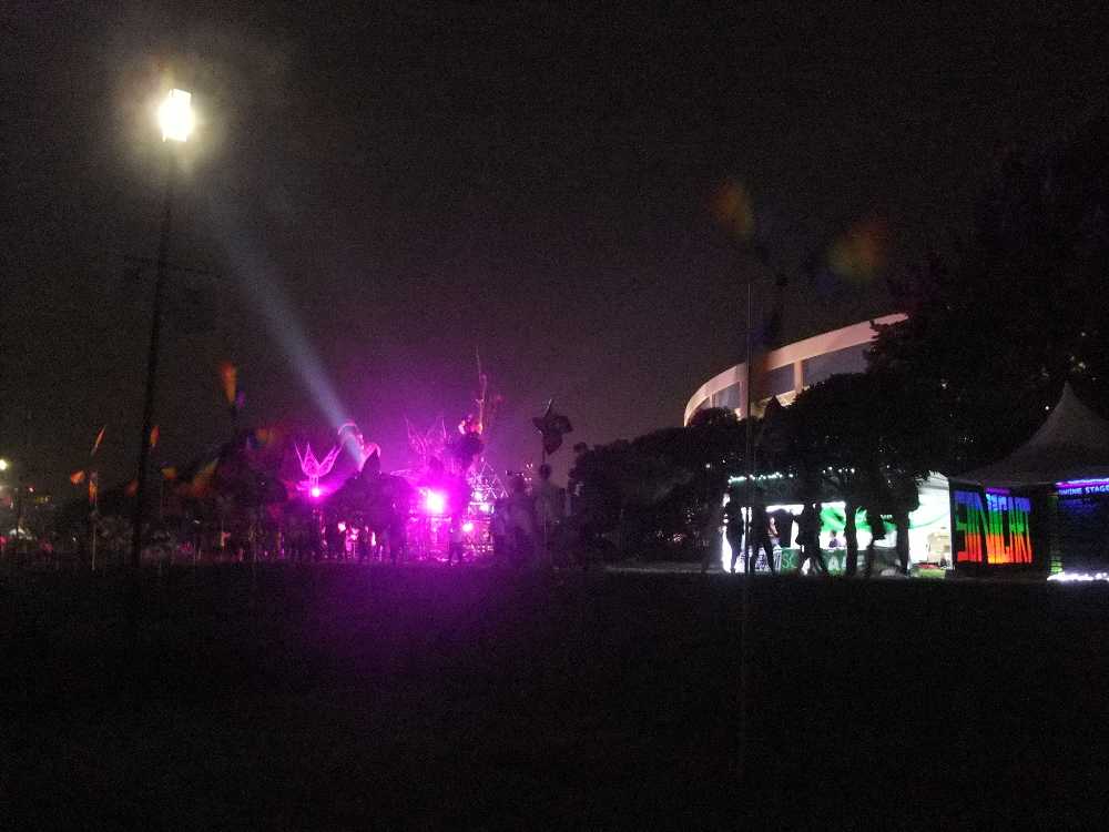 マリンステージのゲート近く。