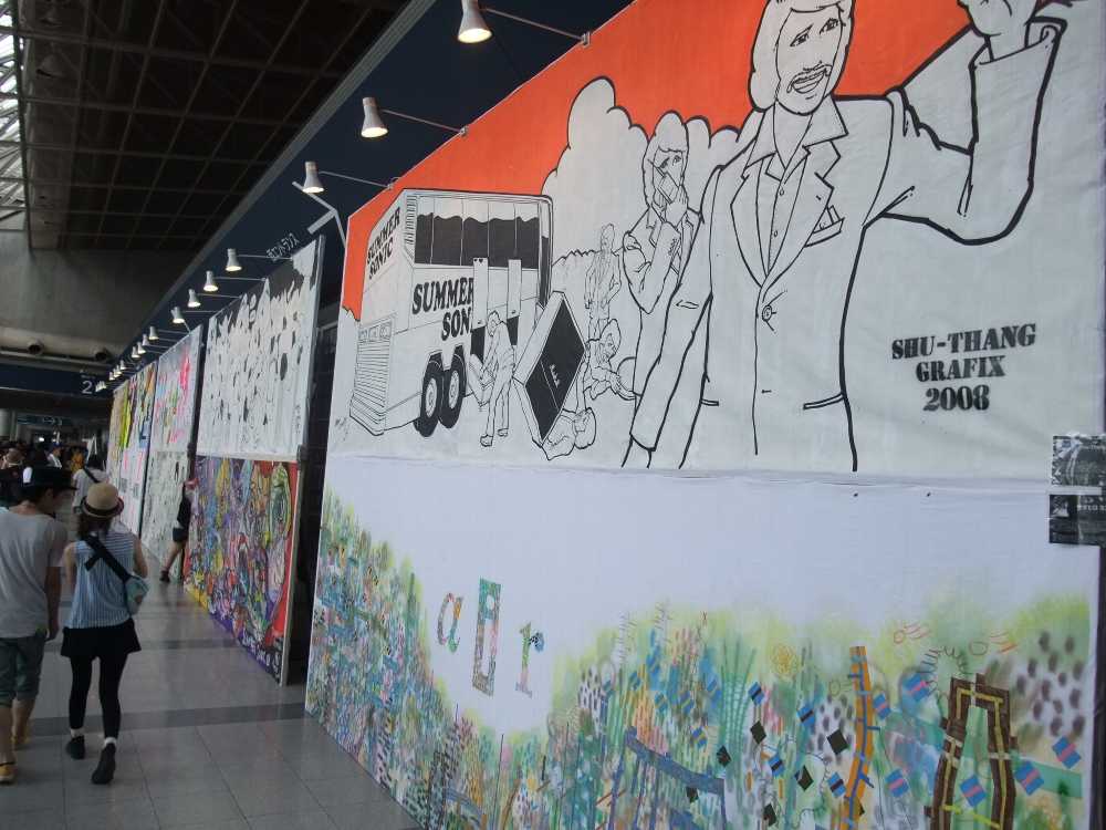 アーティストが描いたサマーソニックの絵の数々。