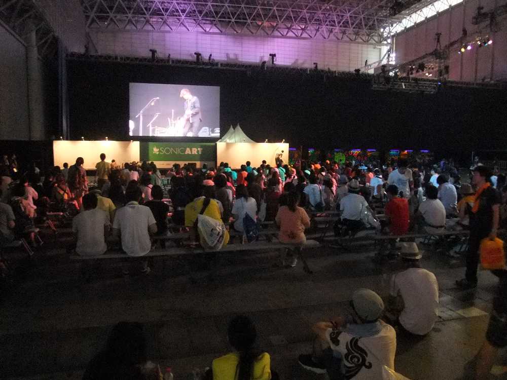 ソニックアートで流れるマリンステージの映像。