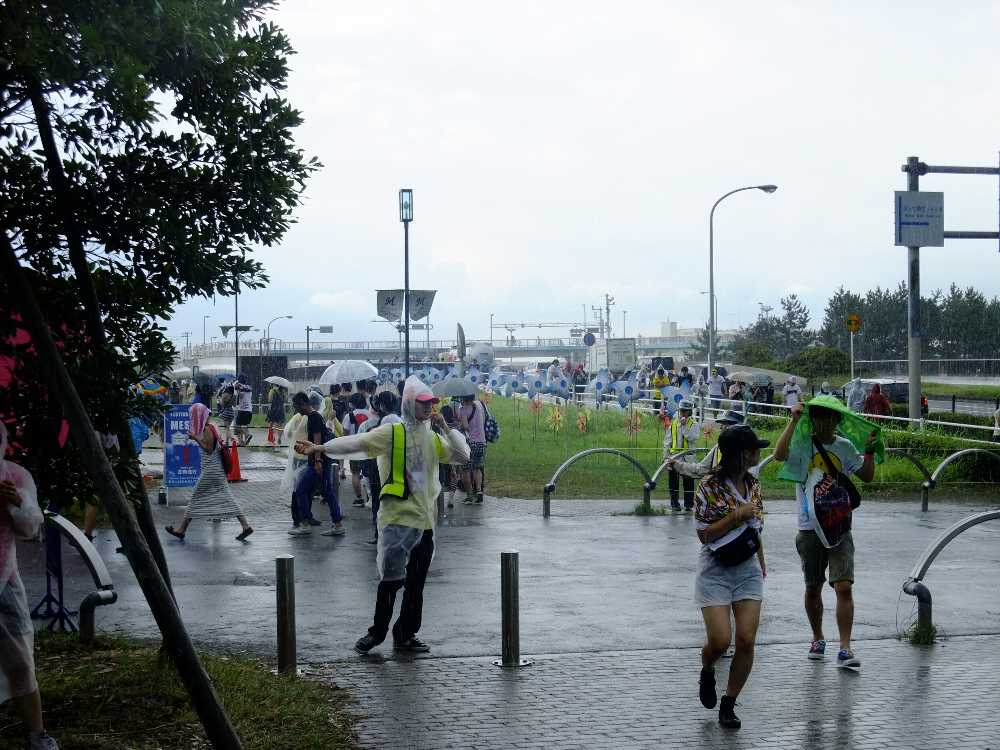 雨が激しかったころ。