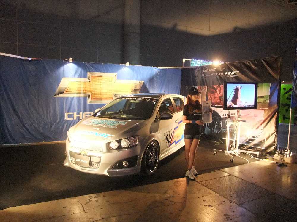 GMのシボレーのコーナー。