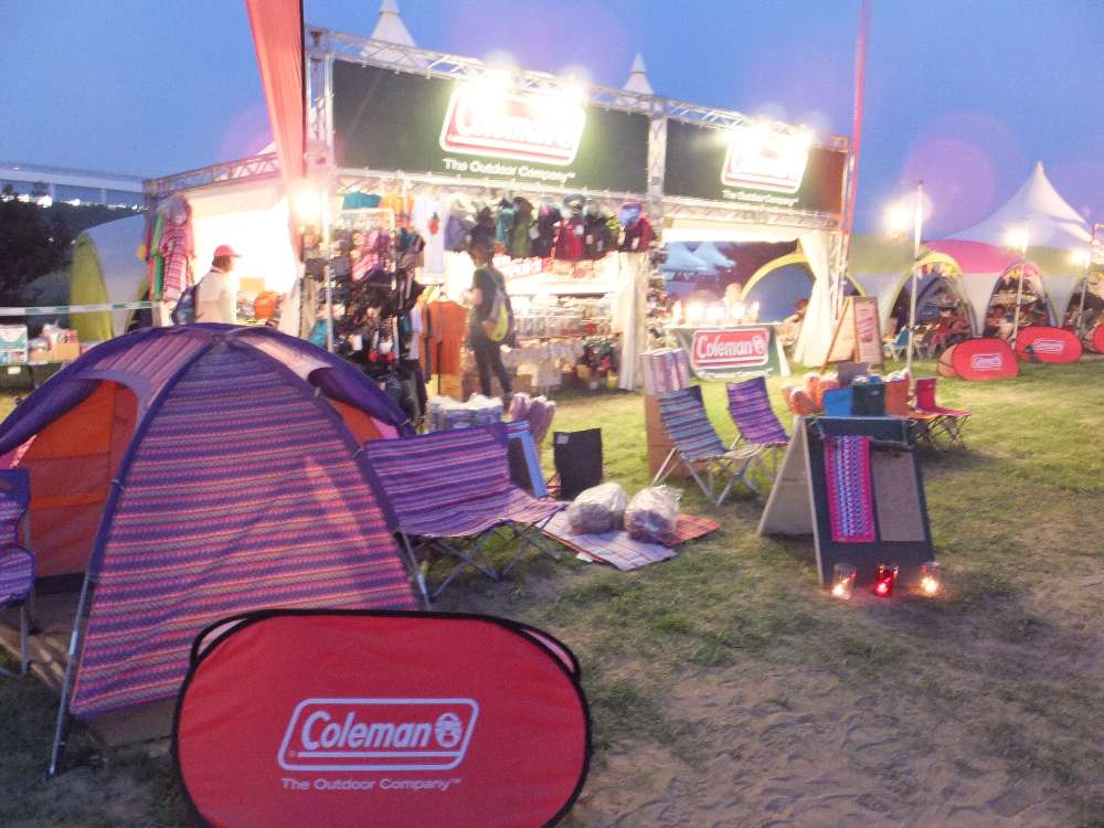 コールマン。テント宿泊者向け。