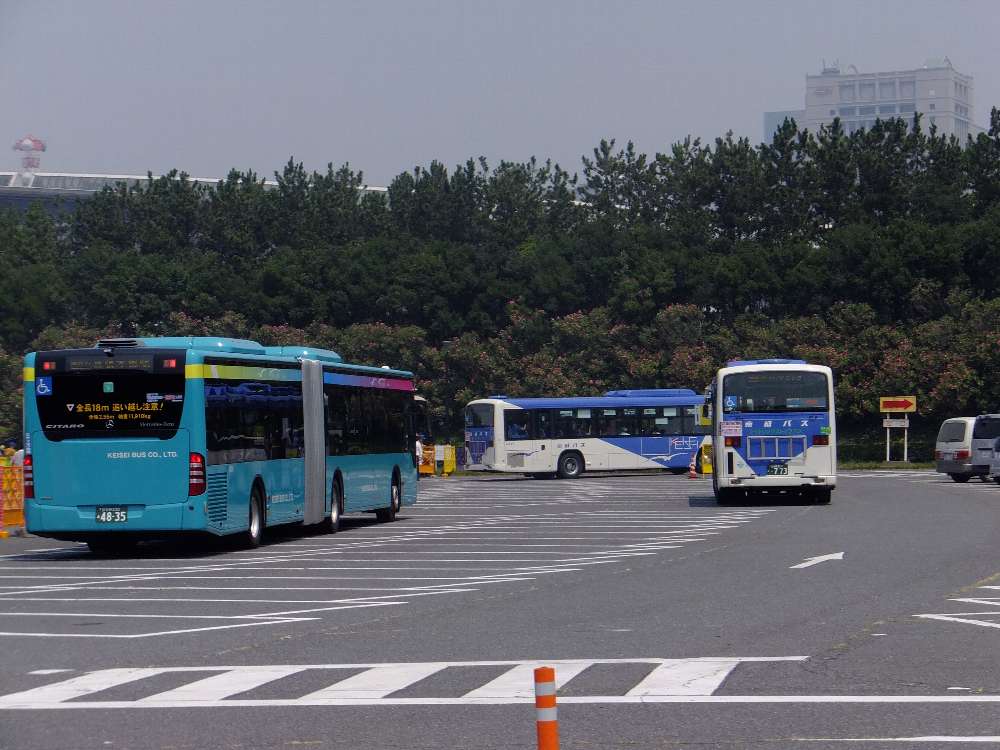 バスは路線バス用が主体。